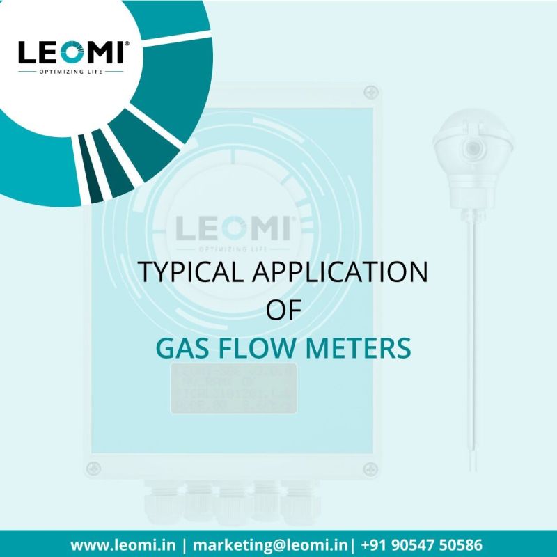 Typical application of gas flow meter